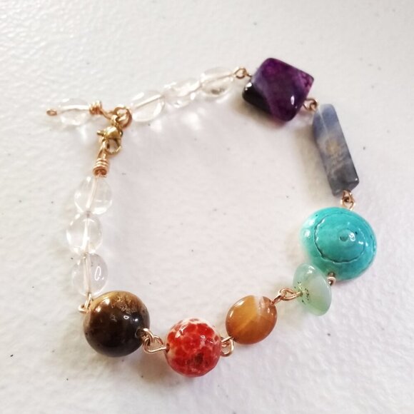 Crafted by Hand & Guided by Spirit! Soulful Chakra Bracelet! High End City Chic - Picture 1 of 13